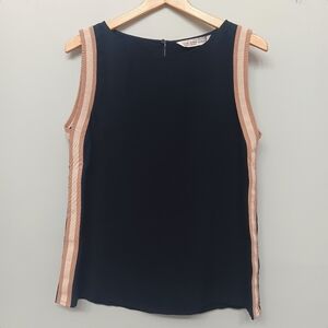 NWT Zara Basic Women's Z1975 Tencel Denim Collection Sleeveless V-Neck B…